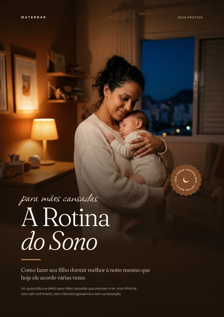 Capa do e-book A Rotina do Sono aberta num tablet