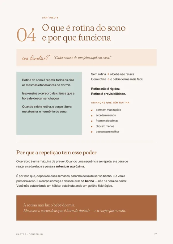 Página 17 do e-book: O que é rotina e por que funciona